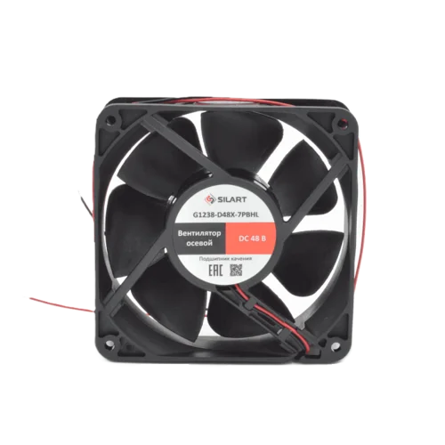 Вентилятор осевой SILART, 120 х 120 х 38, 48 VDC, подшипник качения Вентилятор осевой SILART, 120 х 120 х 38, 48 VDC, подшипник качения